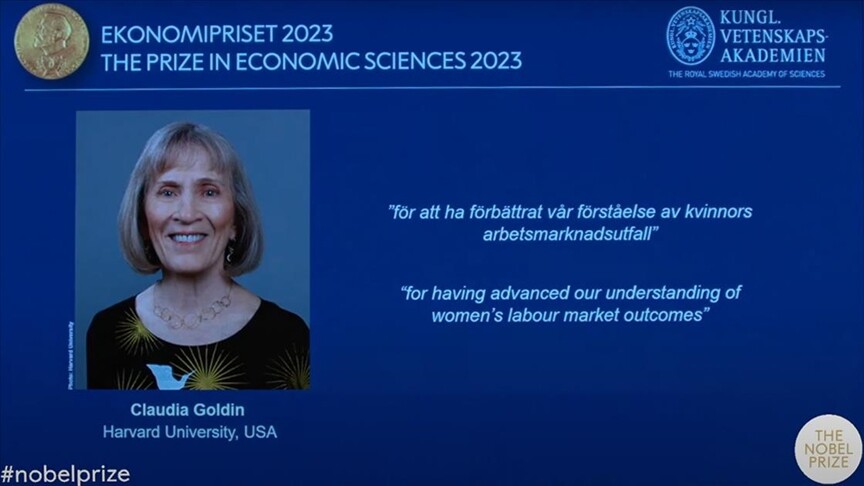 2023 Nobel Ekonomi Ödülü'ne Amerikalı Claudia Goldin layık görüldü