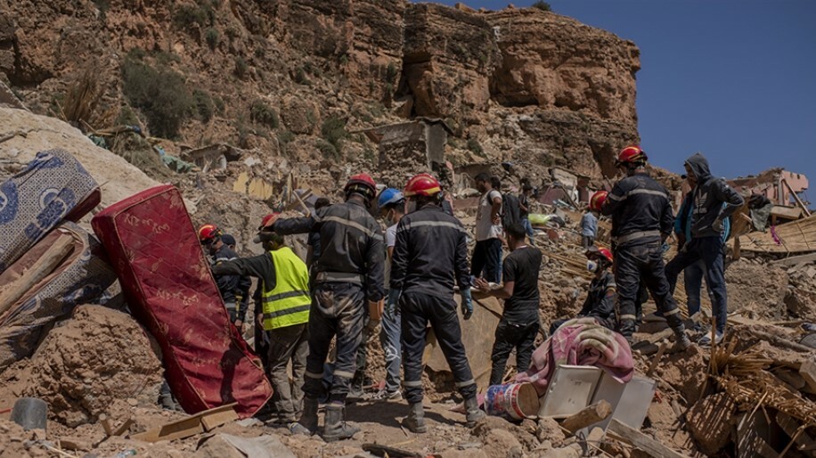 Fas'ta depremin onuncu gününde arama kurtarma çalışmaları sürüyor
